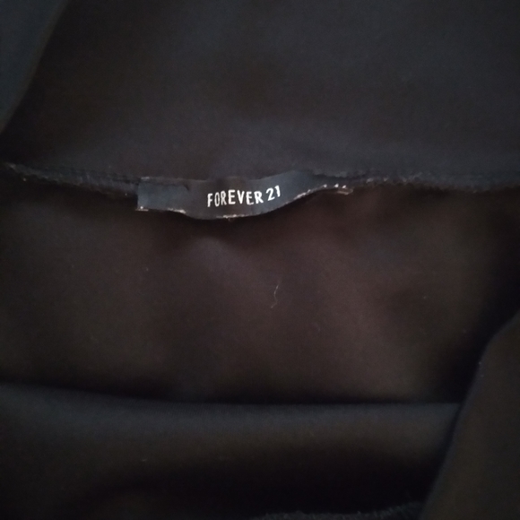 Forever 21 Midi Pencil Skirt Black Sheer Accent - Picture 5 of 6